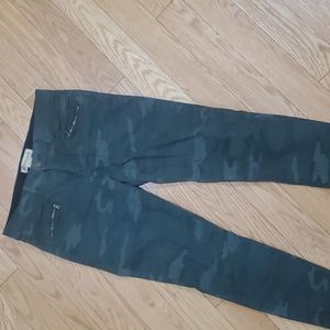 Womens green camouflage pants